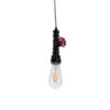 LEDTM® SPIGOT 01415 Vintage Κρεμαστό Φωτιστικό Οροφής με Ντουί 1 x E27 AC 220-240V IP20 - Μαύρο & Κόκκινο - Μ5 x Π5 x Y20cm - Image 6