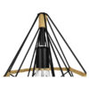 LEDTM® FLUTED 01421 Vintage Κρεμαστό Φωτιστικό Οροφής με Ντουί 1 x E27 AC 220-240V IP20 - Μαύρο & Μπεζ - Μ25 x Π25 x Y24cm - Image 7