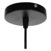LEDTM® FLUTED 01421 Vintage Κρεμαστό Φωτιστικό Οροφής με Ντουί 1 x E27 AC 220-240V IP20 - Μαύρο & Μπεζ - Μ25 x Π25 x Y24cm - Image 8