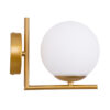 LEDTM® JADA 01426 Μοντέρνο Φωτιστικό Τοίχου - Απλίκα με Ντουί 1 x E27 AC 220-240V IP20 - Χρυσό & Λευκό - Μ15 x Π21.5 x Υ18cm - Image 4