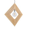 LEDTM® OCTAVE 01431 Μοντέρνο Κρεμαστό Φωτιστικό Οροφής με Ντουί 1 x E27 AC 220-240V IP20 - Μπεζ - Μ64 x Π64 x Y66cm - Image 5