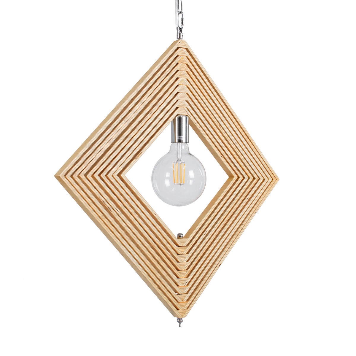 LEDTM® OCTAVE 01431 Μοντέρνο Κρεμαστό Φωτιστικό Οροφής με Ντουί 1 x E27 AC 220-240V IP20 - Μπεζ - Μ64 x Π64 x Y66cm - Image 5