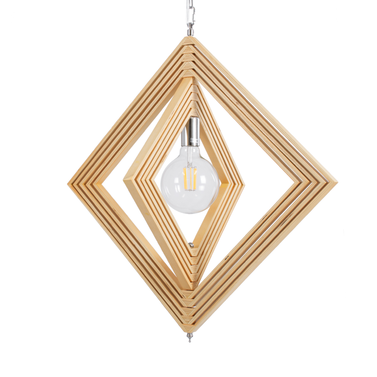 LEDTM® OCTAVE 01431 Μοντέρνο Κρεμαστό Φωτιστικό Οροφής με Ντουί 1 x E27 AC 220-240V IP20 - Μπεζ - Μ64 x Π64 x Y66cm - Image 7
