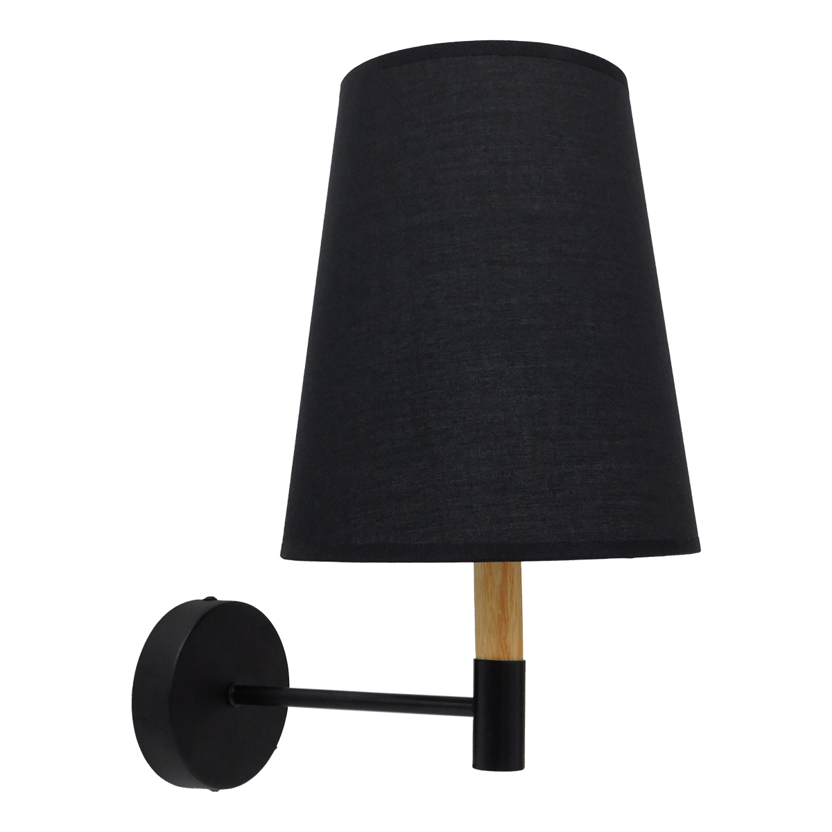 LEDTM® LYDFORD 01432 Μοντέρνο Φωτιστικό Τοίχου - Απλίκα με Ντουί 1 x E27 AC 220-240V IP20 - Μαύρο & Μπεζ - Μ20 x Π28 x Υ36cm - Image 3