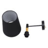 LEDTM® LYDFORD 01432 Μοντέρνο Φωτιστικό Τοίχου - Απλίκα με Ντουί 1 x E27 AC 220-240V IP20 - Μαύρο & Μπεζ - Μ20 x Π28 x Υ36cm - Image 9