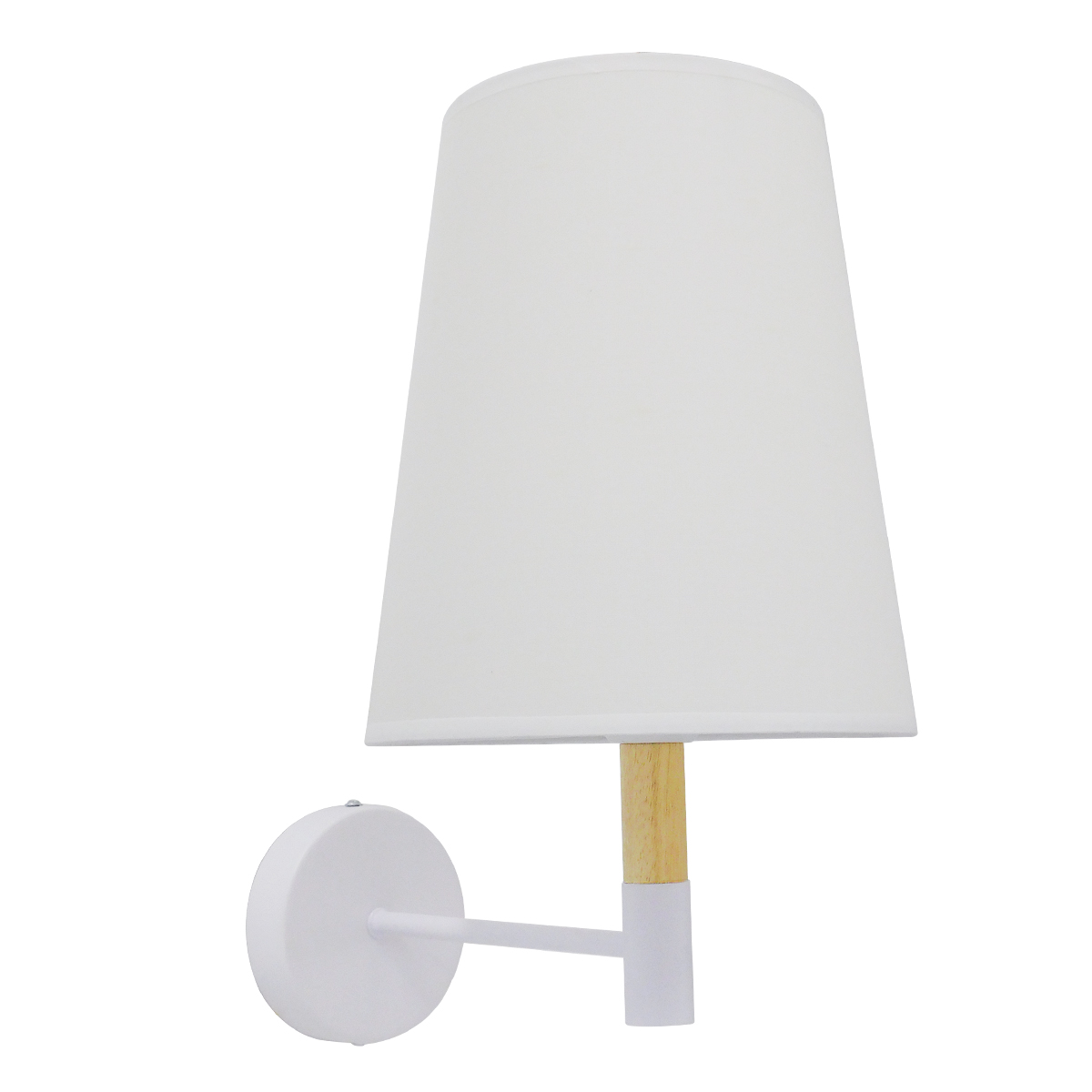 LEDTM® LYDFORD 01433 Μοντέρνο Φωτιστικό Τοίχου - Απλίκα με Ντουί 1 x E27 AC 220-240V IP20 - Λευκό & Μπέζ - Μ20 x Π28 x Υ36cm - Image 3