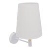 LEDTM® LYDFORD 01433 Μοντέρνο Φωτιστικό Τοίχου - Απλίκα με Ντουί 1 x E27 AC 220-240V IP20 - Λευκό & Μπέζ - Μ20 x Π28 x Υ36cm - Image 4