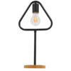 LEDTM® HONOR TRIANGLE 01436 Μοντέρνο Επιτραπέζιο Φωτιστικό Πορτατίφ με Ντουί 1 x E27 AC 220-240V IP20 - Μαύρο & Μπεζ - M20 x Π20 x Υ40cm - Image 4