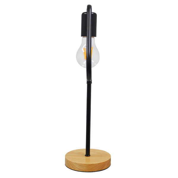 LEDTM® HONOR TRIANGLE 01436 Μοντέρνο Επιτραπέζιο Φωτιστικό Πορτατίφ με Ντουί 1 x E27 AC 220-240V IP20 - Μαύρο & Μπεζ - M20 x Π20 x Υ40cm - Image 5
