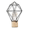 LEDTM® ANTLER 01443 Μοντέρνο Επιτραπέζιο Φωτιστικό LED 2.2W 154lm 360° DC 5V IP20 Θερμό Λευκό 2700K - DIODE - Μαύρο & Μπεζ - Μ19 x Π19 x Υ29cm - 2 Χρόνια Εγγύηση - Image 4