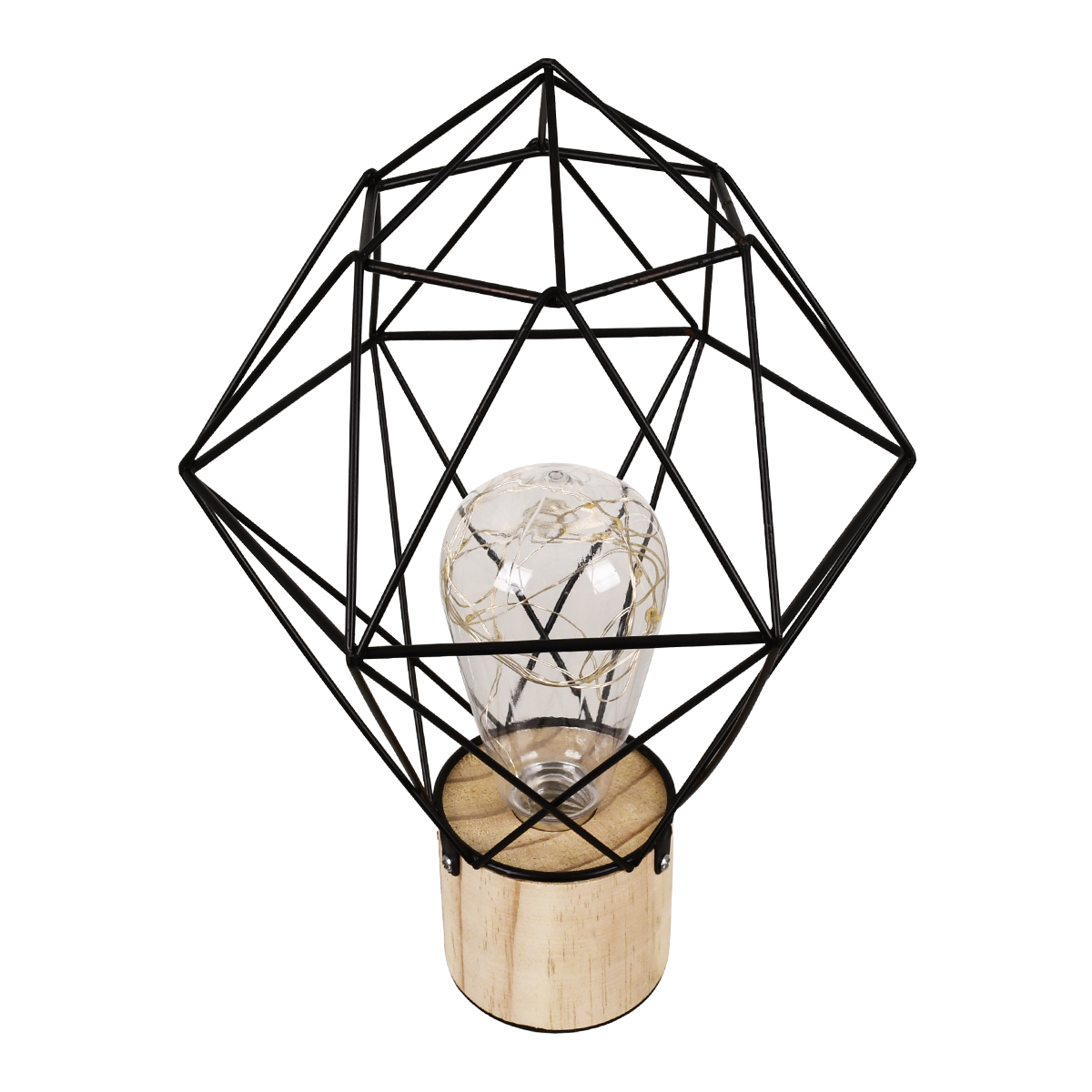 LEDTM® ANTLER 01443 Μοντέρνο Επιτραπέζιο Φωτιστικό LED 2.2W 154lm 360° DC 5V IP20 Θερμό Λευκό 2700K - DIODE - Μαύρο & Μπεζ - Μ19 x Π19 x Υ29cm - 2 Χρόνια Εγγύηση - Image 6