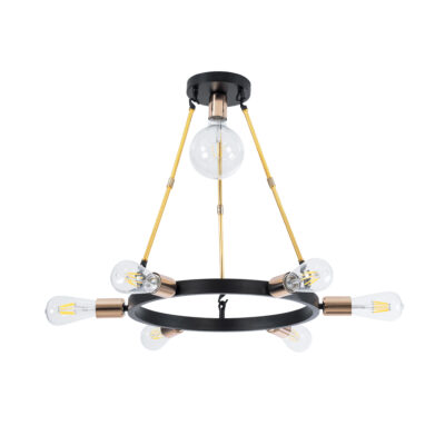 Alternative view of LEDTM® SAILOR 01445 Μοντέρνο Φωτιστικό Οροφής με Ντουί 7 x E27 AC 220-240V IP20 - Πολύχρωμο - Μ55 x Π55 x Υ55cm