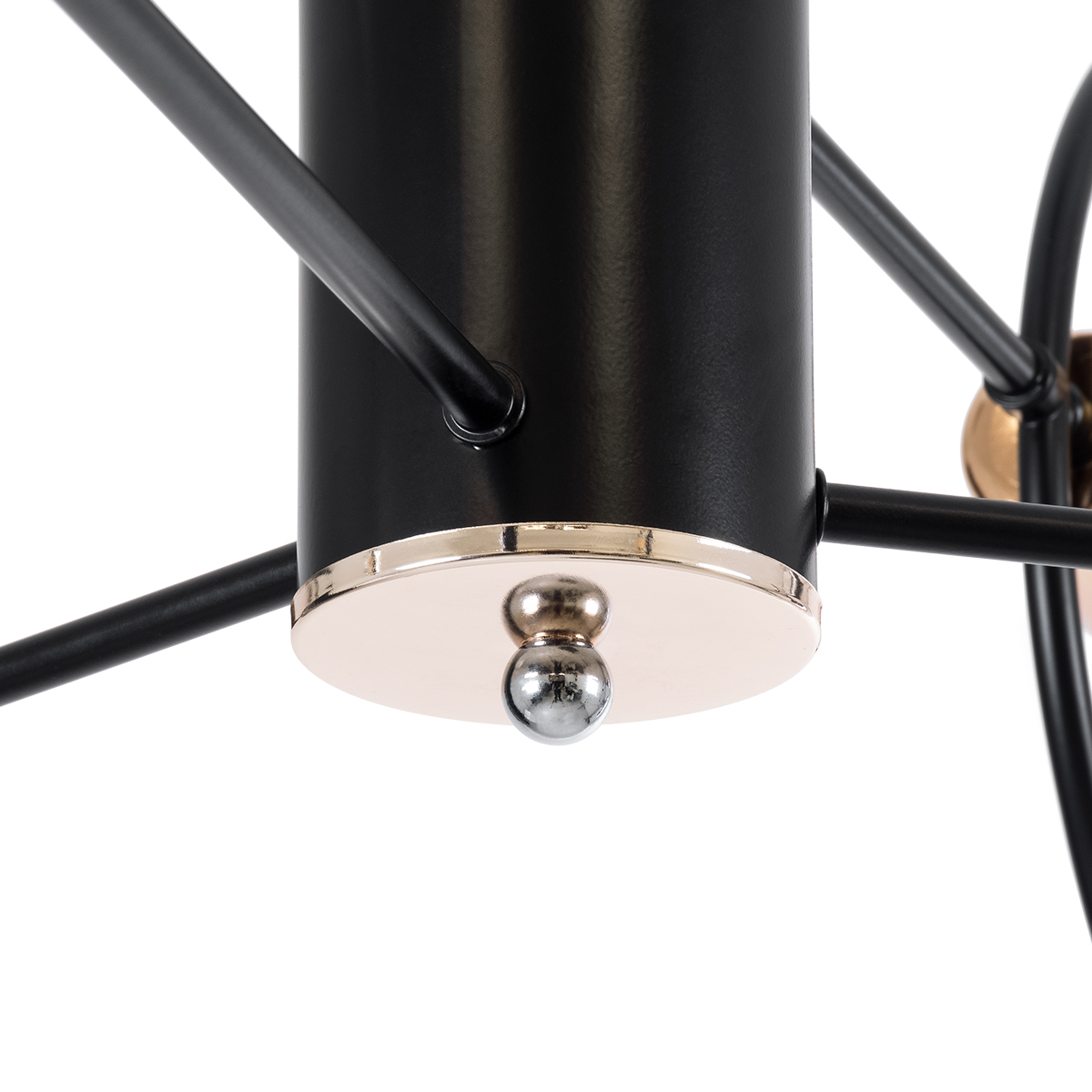 LEDTM® NEXUS 01446 Μοντέρνο Φωτιστικό Οροφής με Ντουί 6 x E27 AC 220-240V IP20 - Μαύρο & Χάλκινο - Μ105 x Π105 x Υ70cm - Image 7