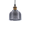 LEDTM® SEGRETO 01449 Vintage Κρεμαστό Φωτιστικό Οροφής με Ντουί 1 x E27 AC 220-240V IP20 - Γκρι & Χρυσό - Μ14 x Π14 x Υ18cm - Image 2