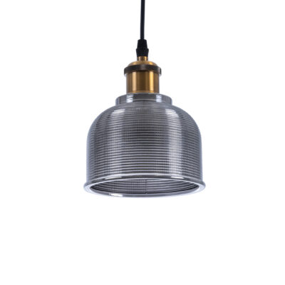 Alternative view of LEDTM® SEGRETO 01449 Vintage Κρεμαστό Φωτιστικό Οροφής με Ντουί 1 x E27 AC 220-240V IP20 - Γκρι & Χρυσό - Μ14 x Π14 x Υ18cm