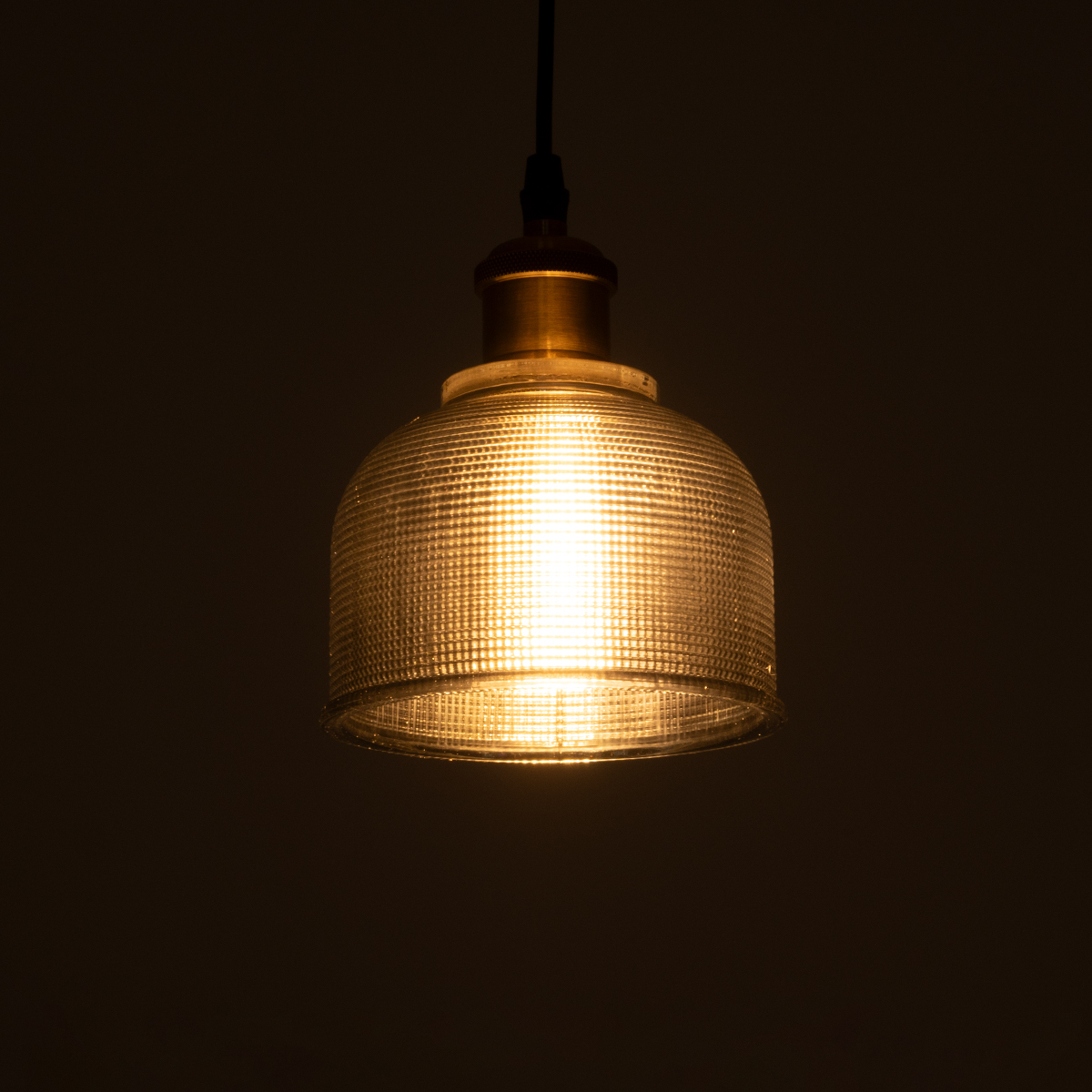 LEDTM® SEGRETO 01449 Vintage Κρεμαστό Φωτιστικό Οροφής με Ντουί 1 x E27 AC 220-240V IP20 - Γκρι & Χρυσό - Μ14 x Π14 x Υ18cm - Image 3
