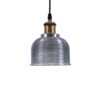 LEDTM® SEGRETO 01449 Vintage Κρεμαστό Φωτιστικό Οροφής με Ντουί 1 x E27 AC 220-240V IP20 - Γκρι & Χρυσό - Μ14 x Π14 x Υ18cm - Image 5