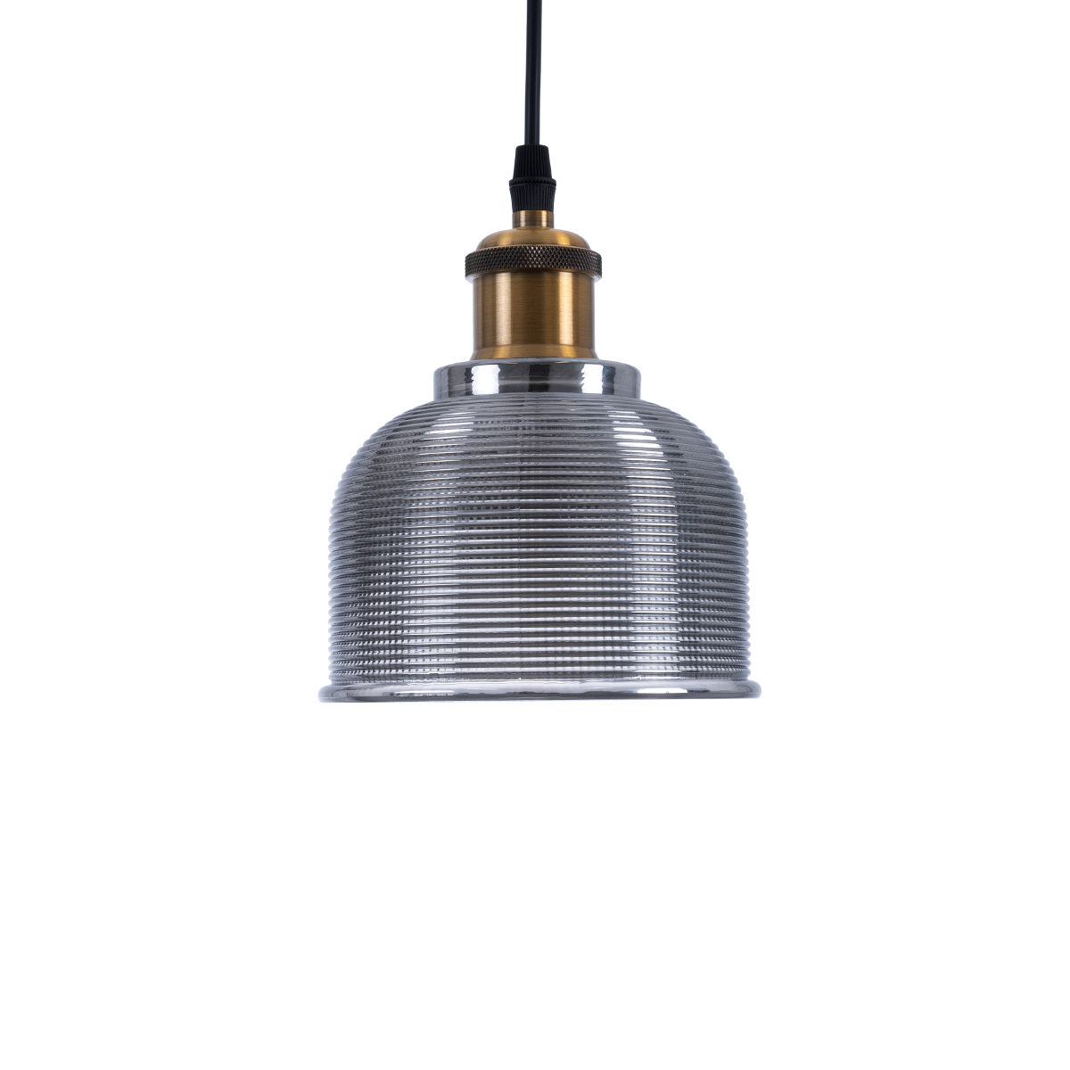 LEDTM® SEGRETO 01449 Vintage Κρεμαστό Φωτιστικό Οροφής με Ντουί 1 x E27 AC 220-240V IP20 - Γκρι & Χρυσό - Μ14 x Π14 x Υ18cm - Image 5