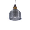 LEDTM® SEGRETO 01449 Vintage Κρεμαστό Φωτιστικό Οροφής με Ντουί 1 x E27 AC 220-240V IP20 - Γκρι & Χρυσό - Μ14 x Π14 x Υ18cm - Image 6
