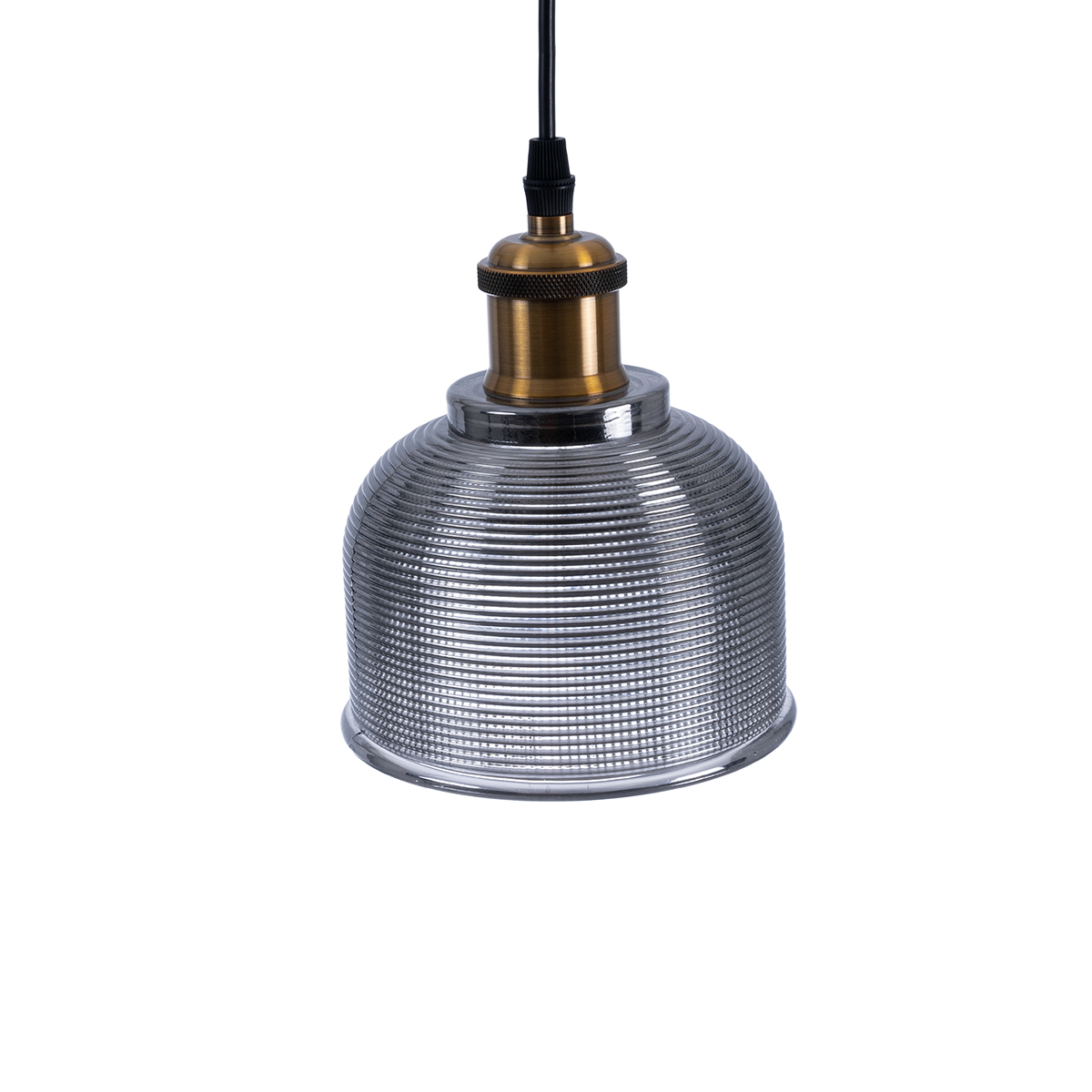 LEDTM® SEGRETO 01449 Vintage Κρεμαστό Φωτιστικό Οροφής με Ντουί 1 x E27 AC 220-240V IP20 - Γκρι & Χρυσό - Μ14 x Π14 x Υ18cm - Image 7