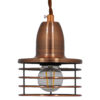 LEDTM® MANHATTAN 01453 Μοντέρνο Κρεμαστό Φωτιστικό Οροφής με Ντουί 1 x E27 AC 220-240V IP20 - Χάλκινο - Μ11 x Π11 x Υ14cm - Image 4