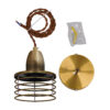 LEDTM® MANHATTAN 01454 Μοντέρνο Κρεμαστό Φωτιστικό Οροφής με Ντουί 1 x E27 AC 220-240V IP20 - Μπρούτζινο - Μ11 x Π11 x Υ14cm - Image 9