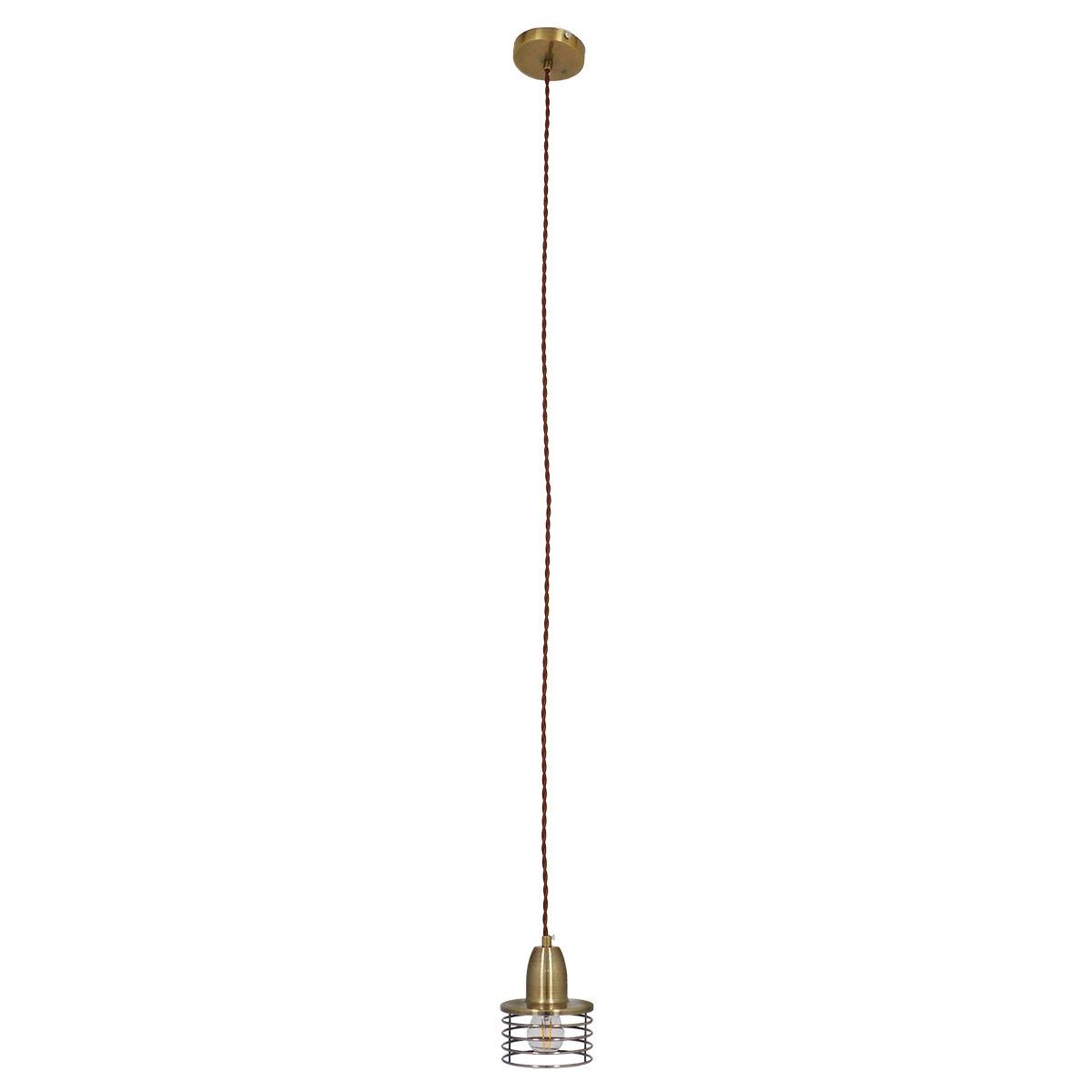 LEDTM® MANHATTAN 01455 Μοντέρνο Κρεμαστό Φωτιστικό Οροφής με Ντουί 1 x E27 AC 220-240V IP20 - Μπρούτζινο - Μ11 x Π11 x Υ14cm - Image 4