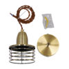 LEDTM® MANHATTAN 01455 Μοντέρνο Κρεμαστό Φωτιστικό Οροφής με Ντουί 1 x E27 AC 220-240V IP20 - Μπρούτζινο - Μ11 x Π11 x Υ14cm - Image 9