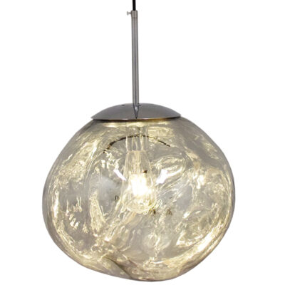 Alternative view of LEDTM® DIXAR 01464 Μοντέρνο Κρεμαστό Φωτιστικό Οροφής με Ντουί 1 x E27 AC 220-240V IP20 -Ασημί - Μ36 x Π36 x Υ45cm