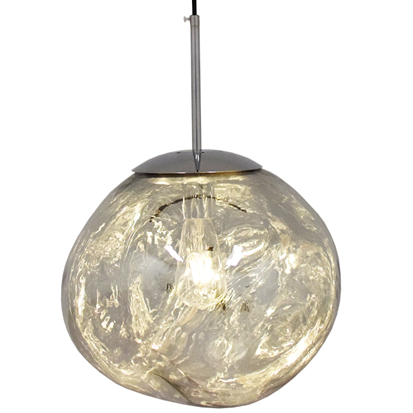 LEDTM® DIXAR 01464 Μοντέρνο Κρεμαστό Φωτιστικό Οροφής με Ντουί 1 x E27 AC 220-240V IP20 -Ασημί - Μ36 x Π36 x Υ45cm - Image 2