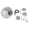 LEDTM® DIXAR 01464 Μοντέρνο Κρεμαστό Φωτιστικό Οροφής με Ντουί 1 x E27 AC 220-240V IP20 -Ασημί - Μ36 x Π36 x Υ45cm - Image 7