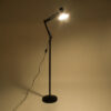 LEDTM® AUDREY 01468 Vintage Επιδαπέδιο Φωτιστικό με Ντουί 1 x E27 AC 220-240V IP20 - Μαύρο - Μ15 x Π15 x Υ190cm - Image 3