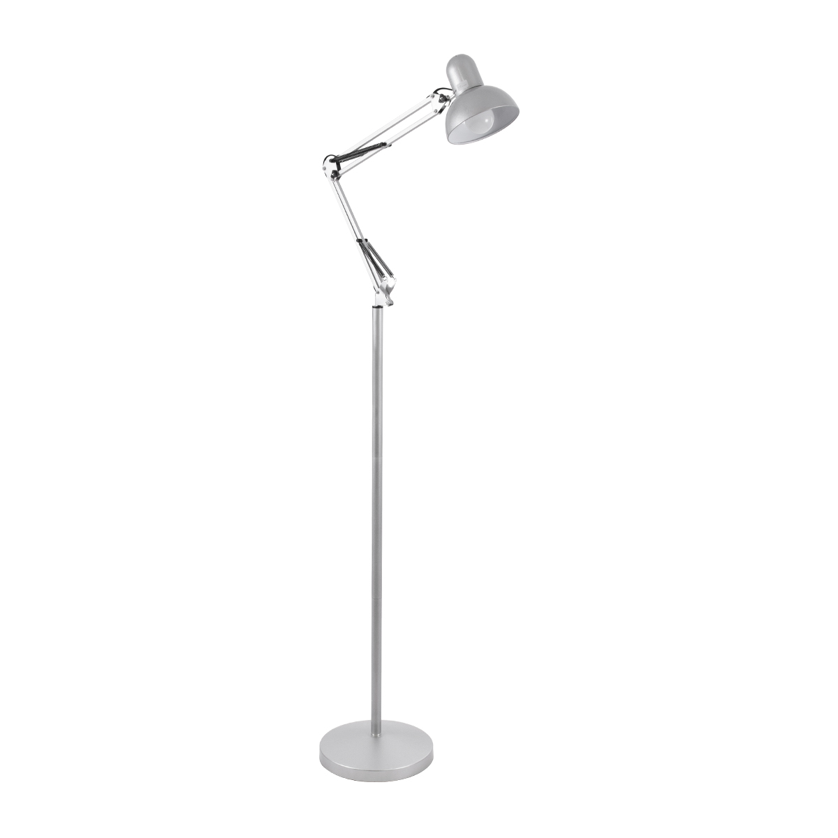 LEDTM® AUDREY 01469 Vintage Επιδαπέδιο Φωτιστικό με Ντουί 1 x E27 AC 220-240V IP20 - Ασημί - Μ15 x Π15 x Υ190cm - Image 2