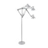 LEDTM® AUDREY 01469 Vintage Επιδαπέδιο Φωτιστικό με Ντουί 1 x E27 AC 220-240V IP20 - Ασημί - Μ15 x Π15 x Υ190cm - Image 4