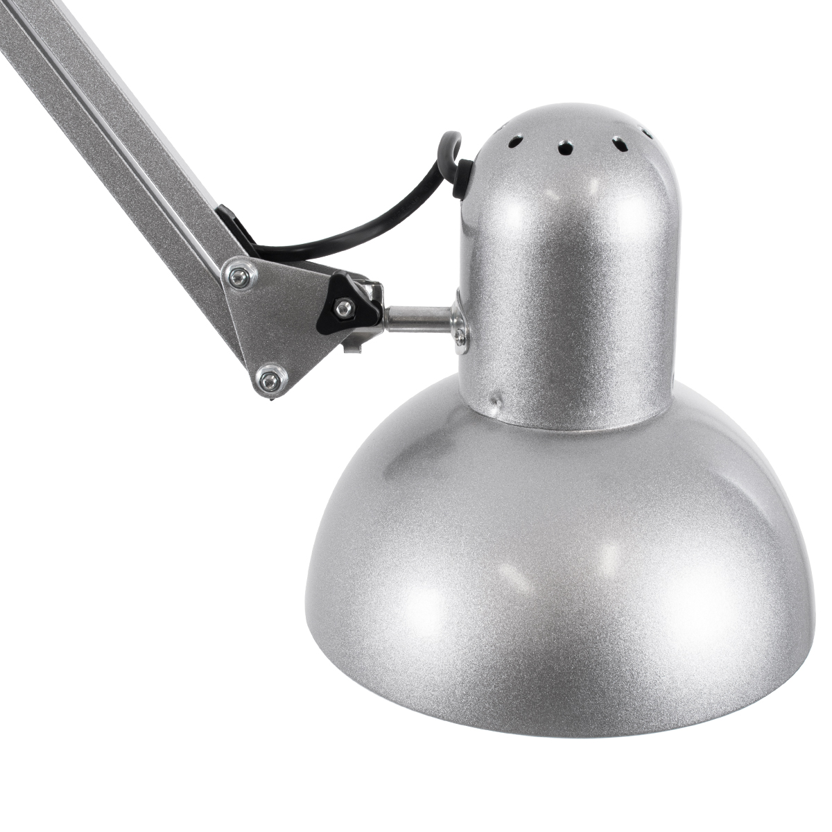 LEDTM® AUDREY 01469 Vintage Επιδαπέδιο Φωτιστικό με Ντουί 1 x E27 AC 220-240V IP20 - Ασημί - Μ15 x Π15 x Υ190cm - Image 5