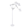 LEDTM® AUDREY 01471 Vintage Επιδαπέδιο Φωτιστικό με Ντουί 1 x E27 AC 220-240V IP20 - Λευκό - Μ15 x Π15 x Υ190cm - Image 4