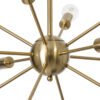 LEDTM® MILANO 01485 Μοντέρνο Φωτιστικό Οροφής με Ντουί 12 x E27 AC 220-240V IP20 - Χρυσό - Μ80 x Π80 x Υ80cm - Image 6