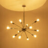 LEDTM® MILANO 01487 Μοντέρνο Φωτιστικό Οροφής με Ντουί 12 x E27 AC 220-240V IP20 - Ασημί - Μ80 x Π80 x Υ80cm - Image 3