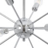 LEDTM® MILANO 01487 Μοντέρνο Φωτιστικό Οροφής με Ντουί 12 x E27 AC 220-240V IP20 - Ασημί - Μ80 x Π80 x Υ80cm - Image 6