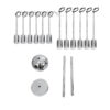 LEDTM® MILANO 01487 Μοντέρνο Φωτιστικό Οροφής με Ντουί 12 x E27 AC 220-240V IP20 - Ασημί - Μ80 x Π80 x Υ80cm - Image 8