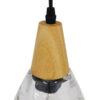 LEDTM® NOAH 01491 Μοντέρνο Κρεμαστό Φωτιστικό Οροφής με Ντουί 1 x E27 AC 220-240V IP20 - Διάφανο & Μπεζ - Μ16 x Π16 x Υ30cm - Image 6