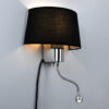 LEDTM® ELEGANT 01492 Μοντέρνο Φωτιστικό Τοίχου - Απλίκα Ξενοδοχείου Reading Light με Ντουί 1 x E27 LED 3W 360lm 36° AC 220-240V IP20 Θερμό Λευκό 2700K - Bridgelux COB Chip - Χρώμιο & Μαύρο - Μ26 x Π16.5 x Υ33cm - 2 Χρόνια Εγγύηση - Image 3