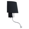 LEDTM® ELEGANT 01492 Μοντέρνο Φωτιστικό Τοίχου - Απλίκα Ξενοδοχείου Reading Light με Ντουί 1 x E27 LED 3W 360lm 36° AC 220-240V IP20 Θερμό Λευκό 2700K - Bridgelux COB Chip - Χρώμιο & Μαύρο - Μ26 x Π16.5 x Υ33cm - 2 Χρόνια Εγγύηση - Image 4