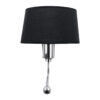 LEDTM® ELEGANT 01492 Μοντέρνο Φωτιστικό Τοίχου - Απλίκα Ξενοδοχείου Reading Light με Ντουί 1 x E27 LED 3W 360lm 36° AC 220-240V IP20 Θερμό Λευκό 2700K - Bridgelux COB Chip - Χρώμιο & Μαύρο - Μ26 x Π16.5 x Υ33cm - 2 Χρόνια Εγγύηση - Image 5