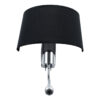 LEDTM® ELEGANT 01492 Μοντέρνο Φωτιστικό Τοίχου - Απλίκα Ξενοδοχείου Reading Light με Ντουί 1 x E27 LED 3W 360lm 36° AC 220-240V IP20 Θερμό Λευκό 2700K - Bridgelux COB Chip - Χρώμιο & Μαύρο - Μ26 x Π16.5 x Υ33cm - 2 Χρόνια Εγγύηση - Image 6
