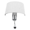 LEDTM® ELEGANT 01493 Μοντέρνο Φωτιστικό Τοίχου - Απλίκα Ξενοδοχείου Reading Light με Ντουί 1 x E27 LED 3W 360lm 36° AC 220-240V IP20 Θερμό Λευκό 2700K - Bridgelux COB Chip - Ασημί & Λευκό - Μ26 x Π16.5 x Υ33cm - 2 Χρόνια Εγγύηση - Image 6