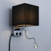 LEDTM® ELEGANT 01494 Μοντέρνο Φωτιστικό Τοίχου - Απλίκα Ξενοδοχείου Reading Light με Ντουί 1 x E27 LED 3W 270lm 36° AC 220-240V IP20 Θερμό Λευκό 2700K - CREE XPE Chip - Ασημί & Μαύρο - Μ17 x Π21 x Υ43cm - 2 Χρόνια Εγγύηση - Image 3