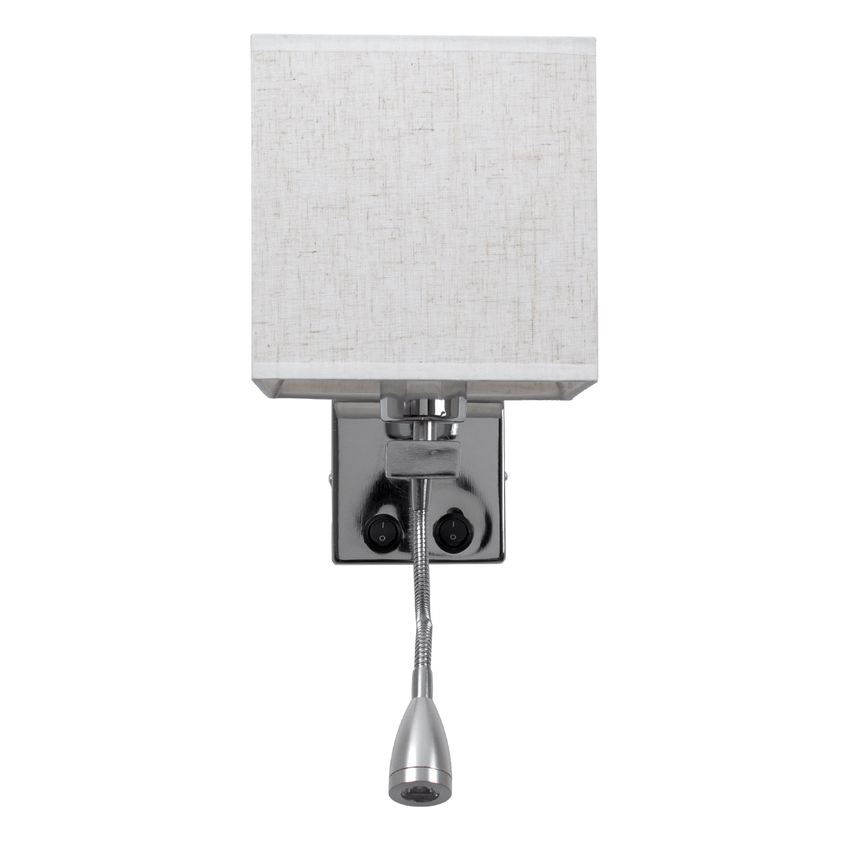 LEDTM® ELEGANT 01495 Μοντέρνο Φωτιστικό Τοίχου - Απλίκα Ξενοδοχείου Reading Light με Ντουί 1 x E27 LED 3W 360lm 36° AC 220-240V IP20 Θερμό Λευκό 2700K - Bridgelux COB Chip - Χρώμιο & Λευκό - Μ17 x Π21 x Υ43cm - 2 Χρόνια Εγγύηση - Image 5