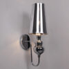 LEDTM® LAURA 01498 Μοντέρνο Φωτιστικό Τοίχου - Απλίκα με Ντουί 1 x E27 AC 220-240V IP20 - Ασημί - Μ21 x Π15 x Y48cm - Image 3