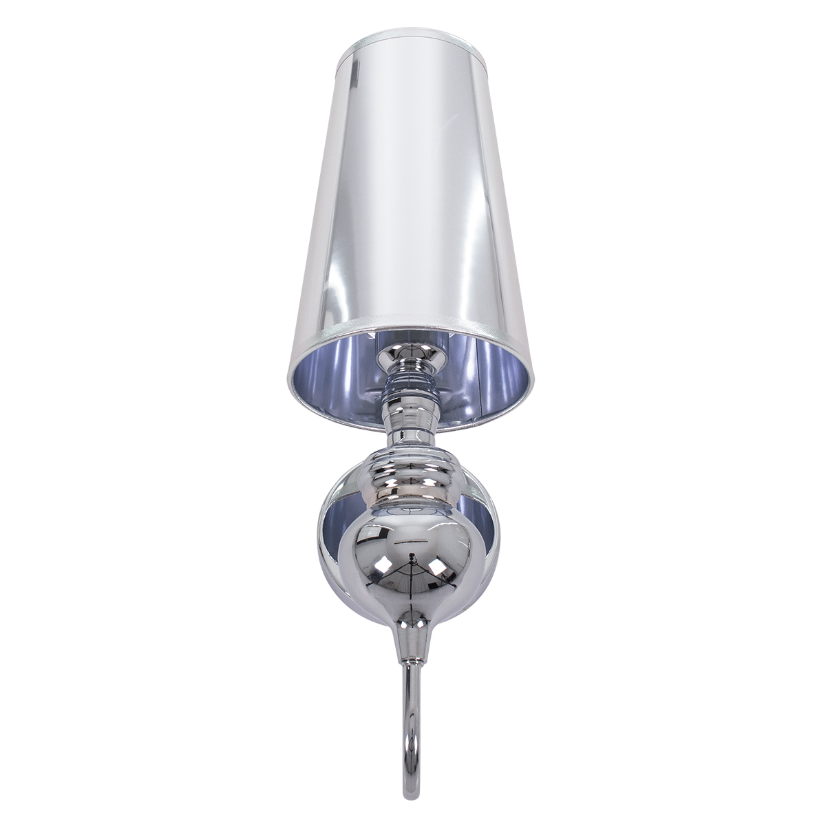 LEDTM® LAURA 01498 Μοντέρνο Φωτιστικό Τοίχου - Απλίκα με Ντουί 1 x E27 AC 220-240V IP20 - Ασημί - Μ21 x Π15 x Y48cm - Image 5